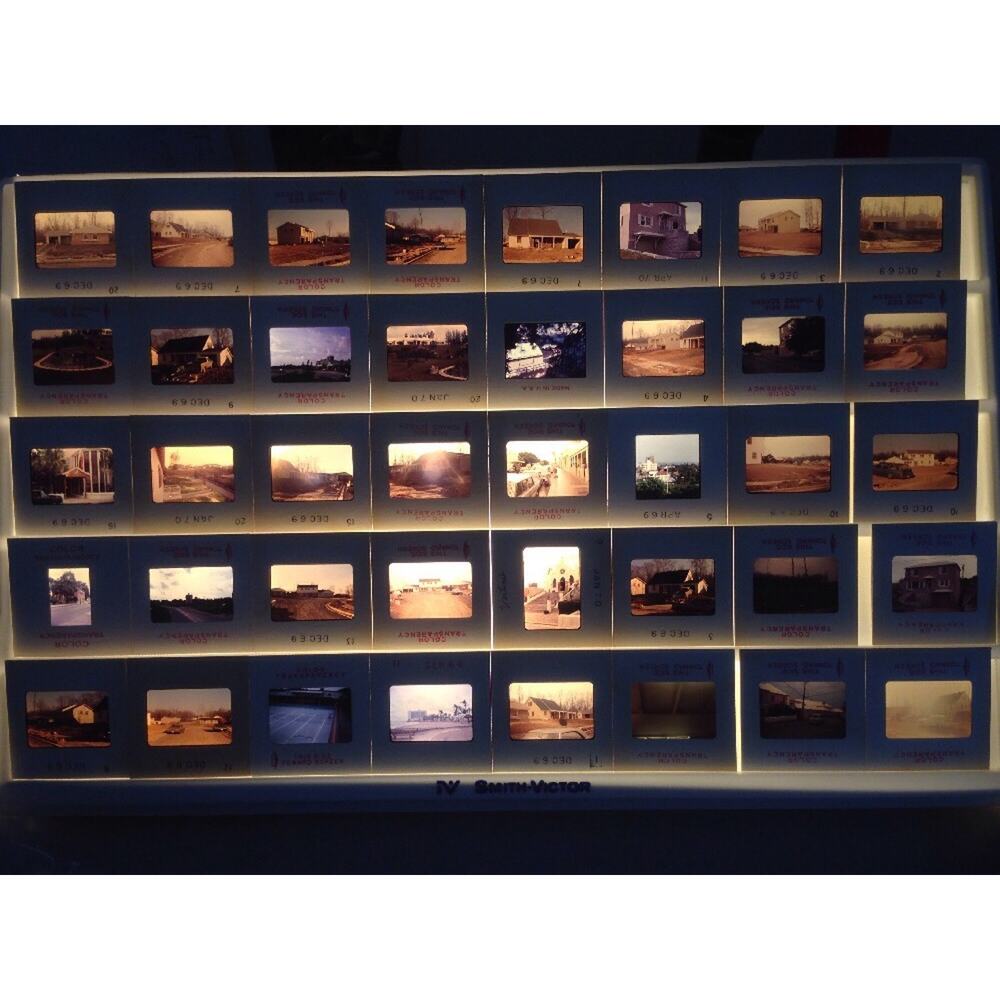 Lot 58 Vintage 60s Housing Development Architecture Buildings Photo Color Slides